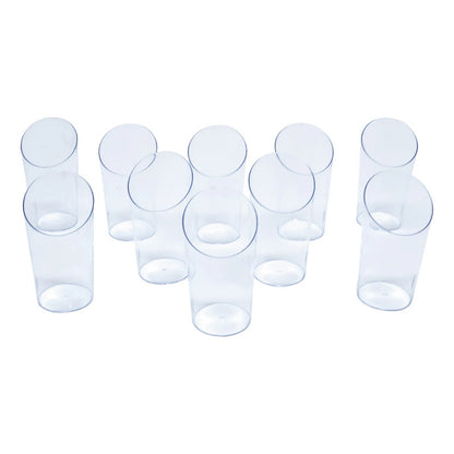 Pack 10 Vasos Acrílicos Transparentes Para Postre  80ml Transparentes