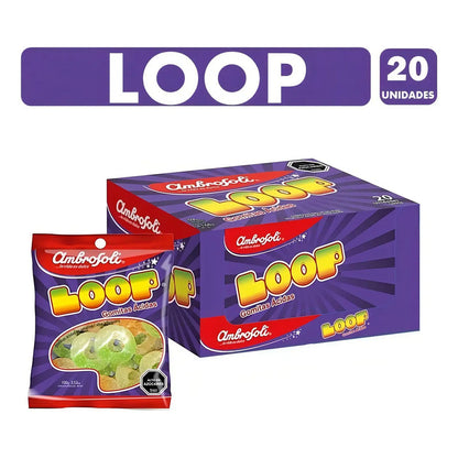 Gomitas Acidas Recubiertas De Azúcar Loop 500gr