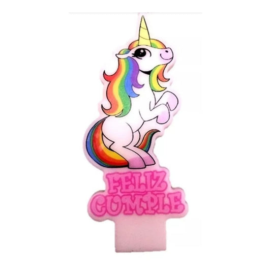 Velas De Cumpleaños Unicornio