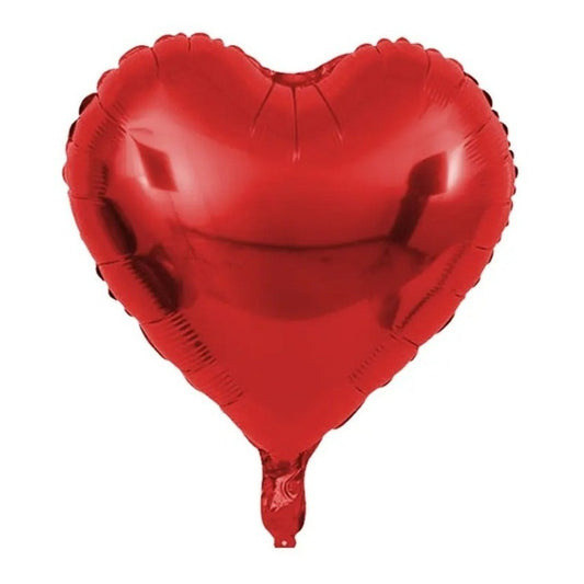 Globo Corazon Metalizado X 5 Unidades