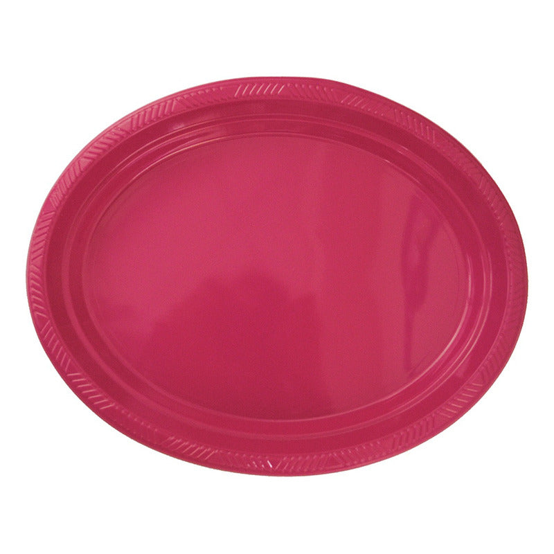 Pack 5 Bandejas Ovaladas De Color 30x23 Cm
