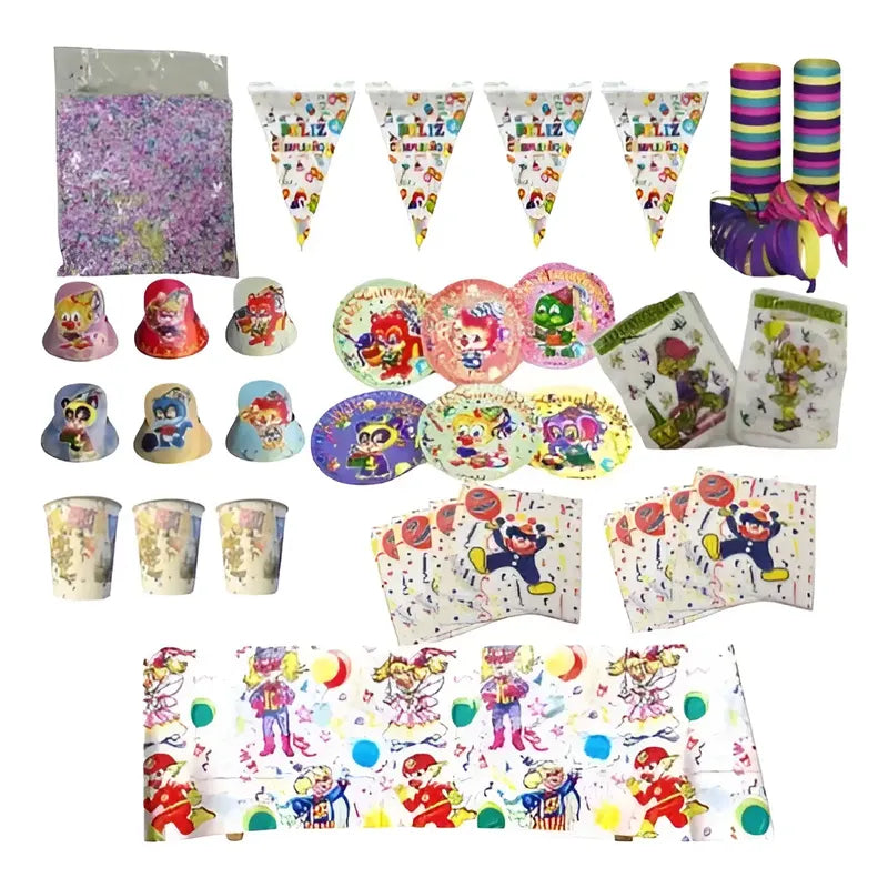Pack Cotillón Retro Años 90 Antiguo - 10 Personas
