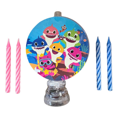 Vela Luminosa De Cumpleaños Baby Shark