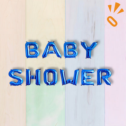 Set Globos Baby Shower Azul Cotillón Activarte