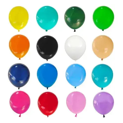 Pack 10 Globos De Látex De Cumpleaños De Color