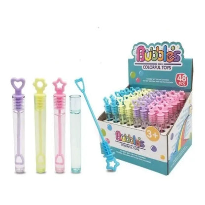Burbujas Sorpresa Tubo Pack 48 Colores Variados Amarillo Rosa Celeste Lila Amarillo, Rosa Claro, Celeste, Lila
