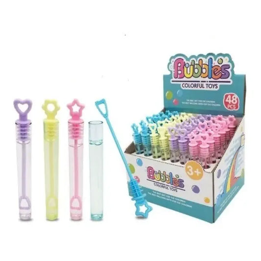 Burbujas Sorpresa Tubo Pack 48 Colores Variados Amarillo Rosa Celeste Lila Amarillo, Rosa Claro, Celeste, Lila
