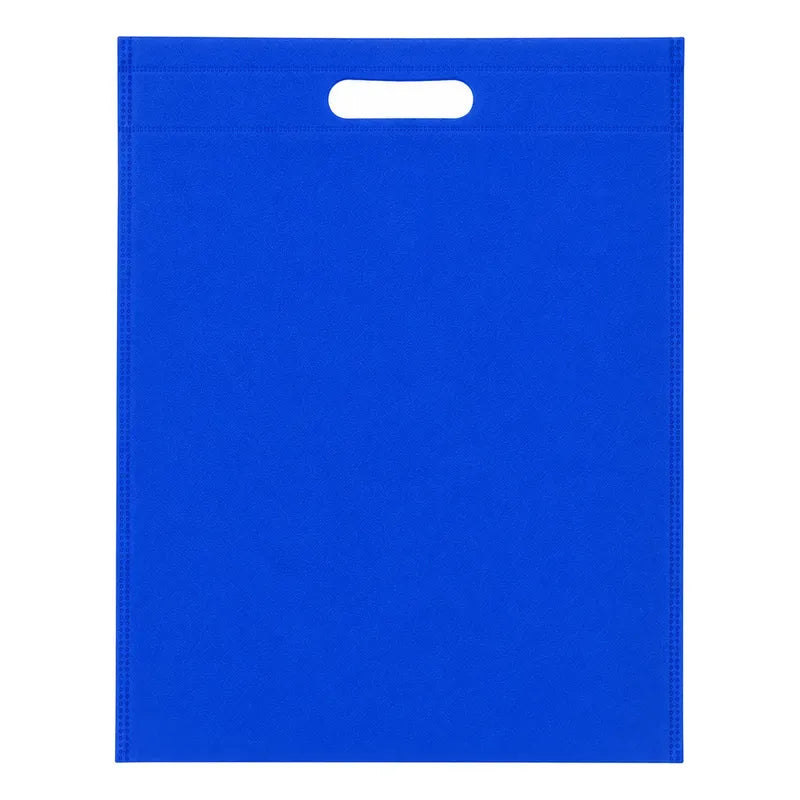 Pack 10 Bolsa Ecológica Reutilizable Tnt Con Asa 25x31 Azul