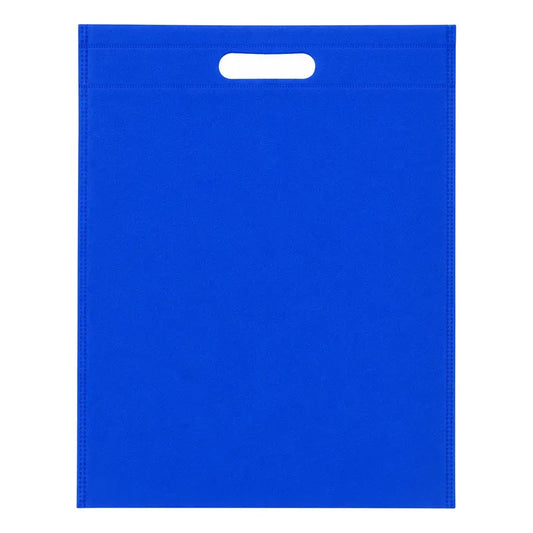 Pack 10 Bolsa Ecológica Reutilizable Tnt Con Asa 25x31 Azul