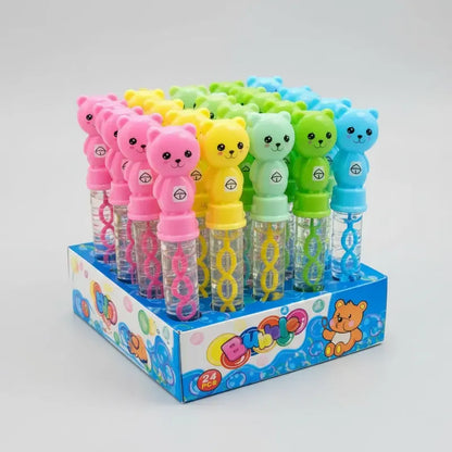 Caja 24 Burbujero Infantil Animales Colores Surtidos Fiesta Osito