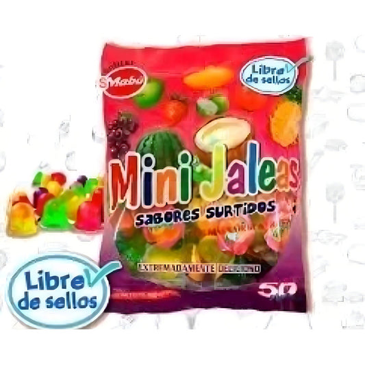 Bolsa Mini Jalea Sabores Frutales (50 Unidades)