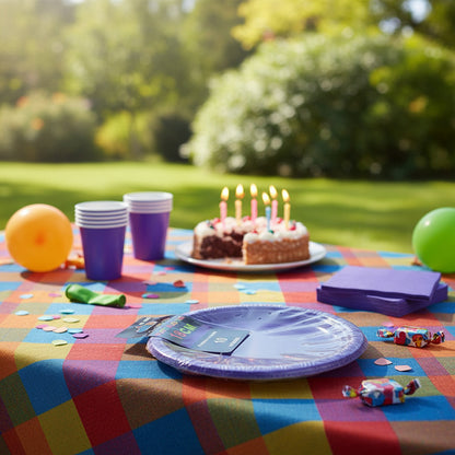 Pack 10 Platos Plásticos De Color A Elección Celebraciones