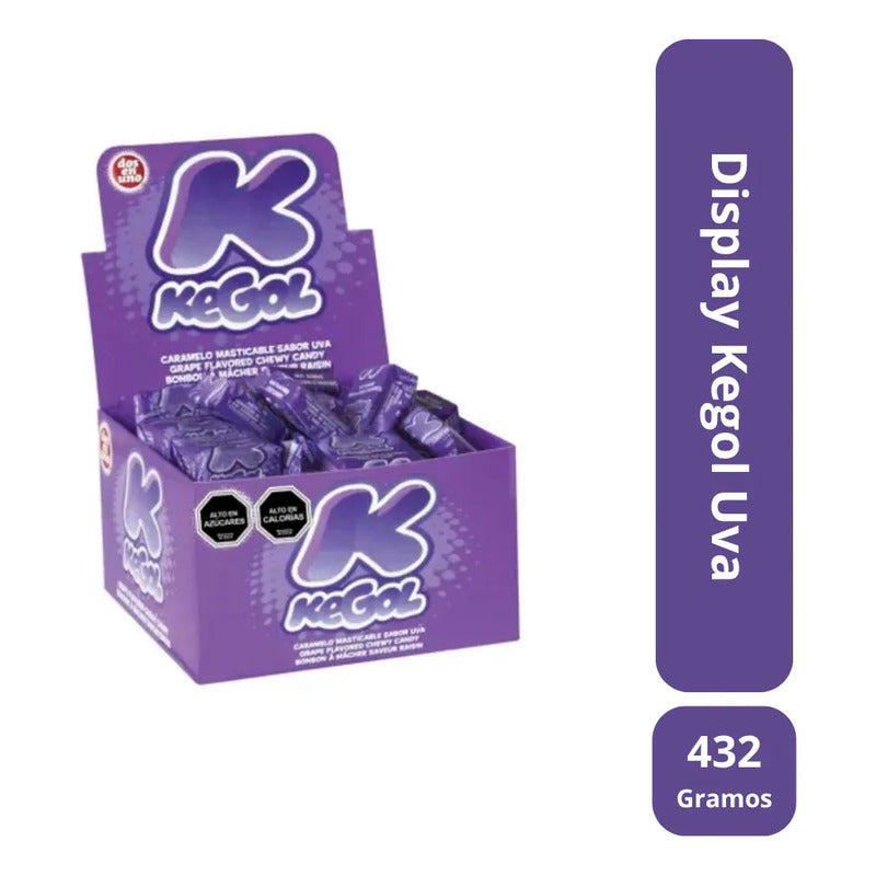 Caramelo Kegol Uva (caja Con 48 Unidades