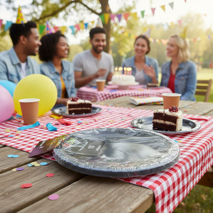 Pack 10 Platos Plásticos De Color A Elección Celebraciones