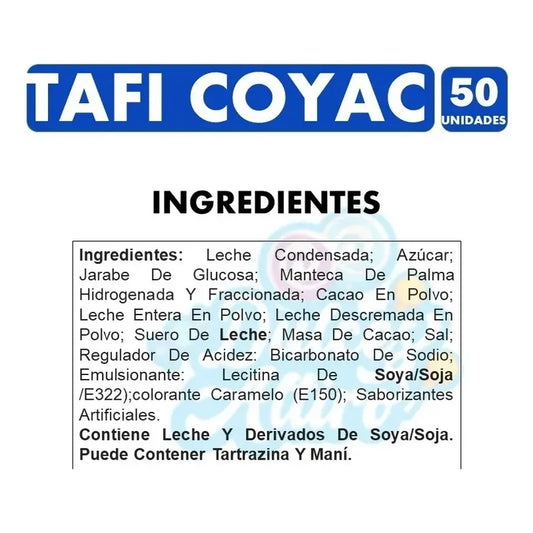Coyacs Tafi De Arcor (bolsa Con 50 Chupetes)