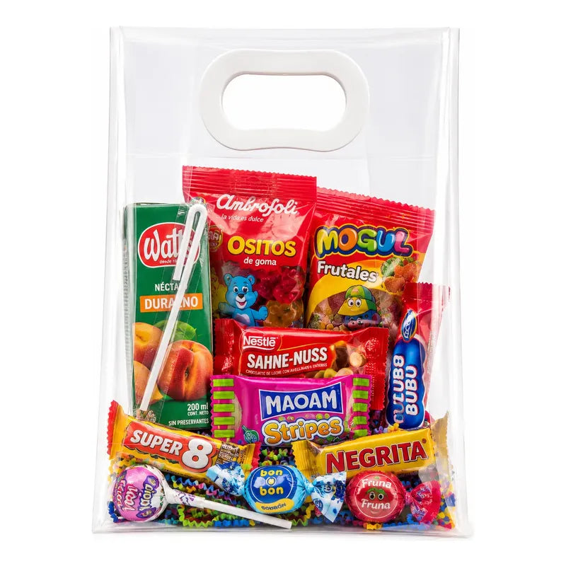 10 Bolsa Dulcera Transparente Pvc  Cotillones Y Cumpleaños Transparente
