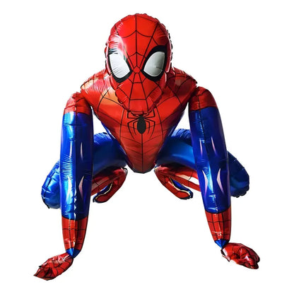Globo Metálico Figura Spiderman Grande Cotillón Activarte Color Rojo Y Azul Rojo/azul