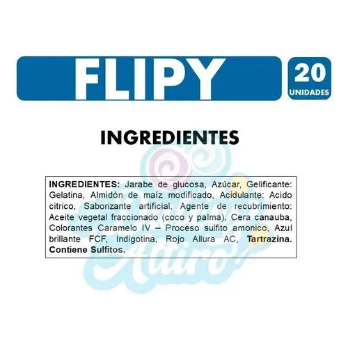 Gomitas Ambrosoli Flipy 20 Unidades Caja Bicapa Gelatina 25g