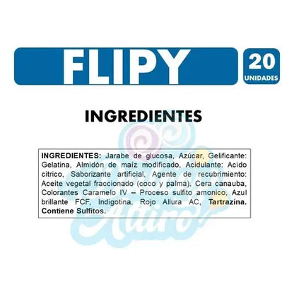 Gomitas Ambrosoli Flipy 20 Unidades Caja Bicapa Gelatina 25g