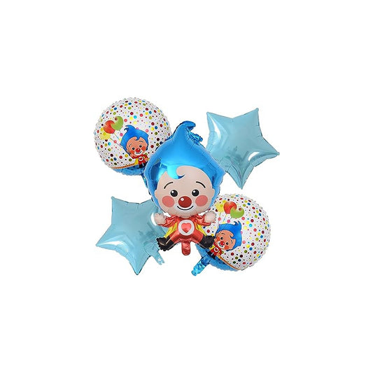 Set De Globos Payaso Plim Plim 5 Unidades