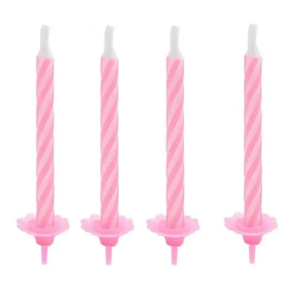 Velas Rosadas 24 Unidades