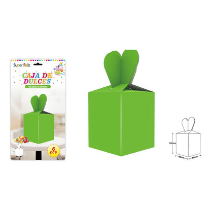 6 Unidades Cajitas De Dulce O De Sorpresa  Color A Eleccion