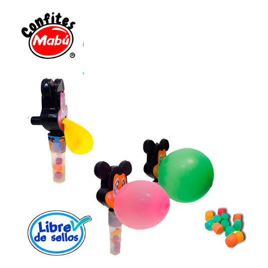 Confite Confites Mabu Ratón Globo Frutas Pack X 20