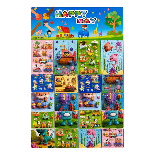 Puzzle Infantil Happy Day 20 Piezas Colorido Y Educativo