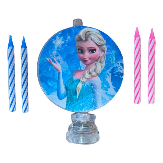Vela Luminosa De Cumpleaños Frozen