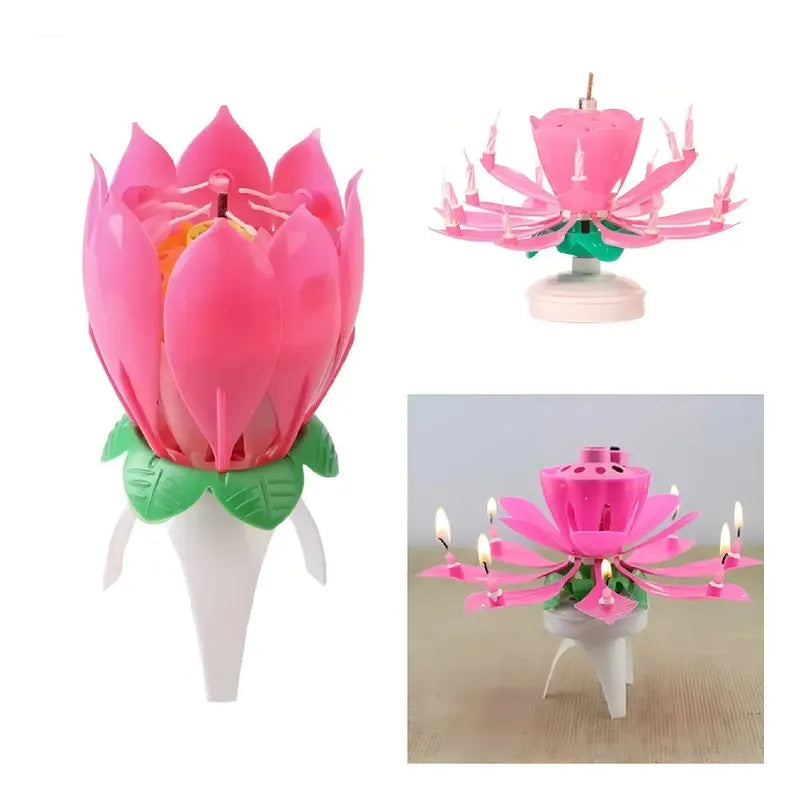 Vela Cumpleaños Flor De Loto