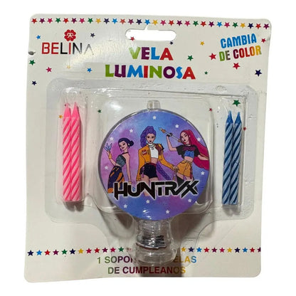 Vela De Cumpleaños Luminosa Guerreras Kpop Demon Hunters