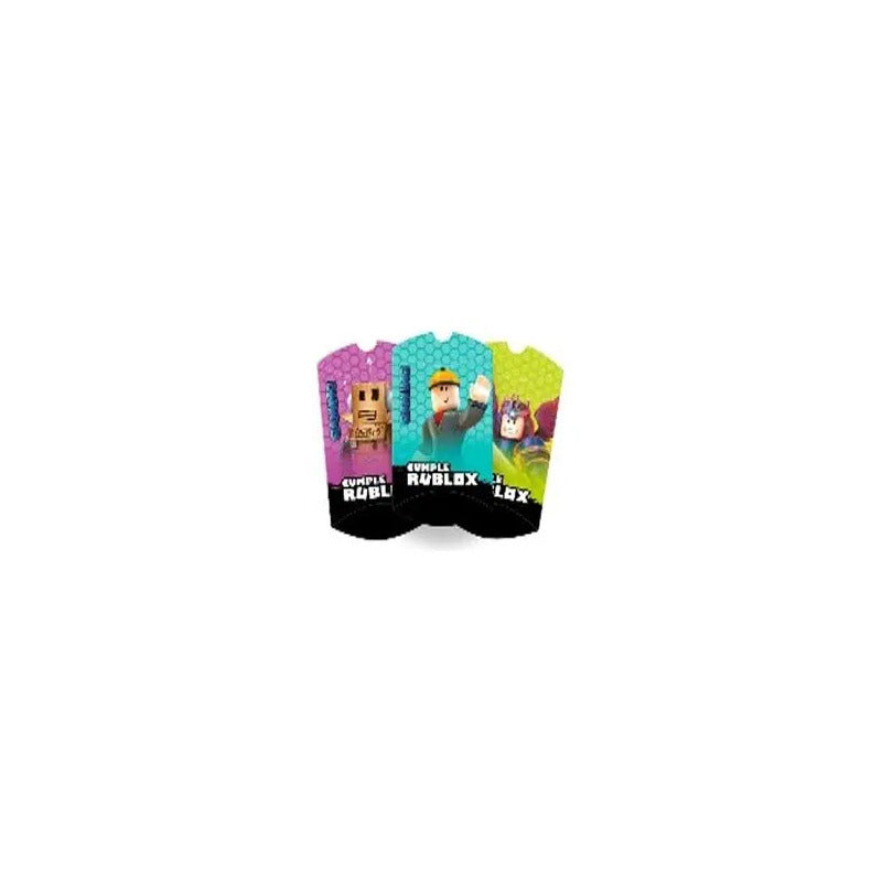 Pack 6 Cajitas De Sorpresa Roblox Para Cumpleaños  Multicolor