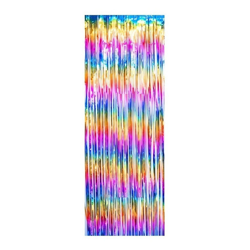 Cortina Metalica Fiestas Multicolor 100 X 200 Cm