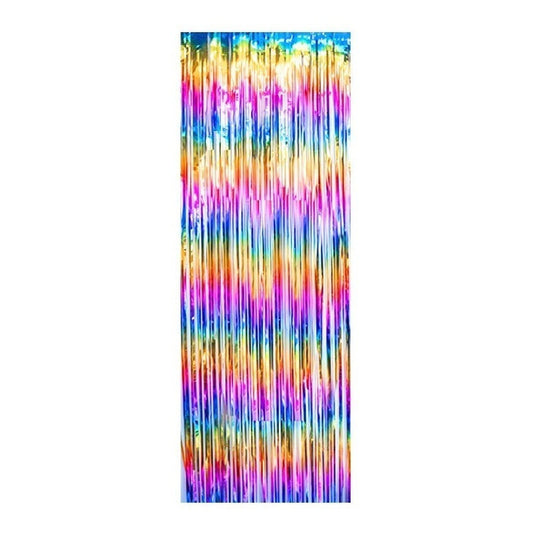 Cortina Metalica Fiestas Multicolor 100 X 200 Cm