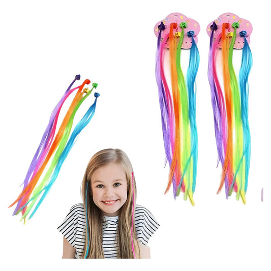 Pack 30 Pinches Cabello Artificial Flúor Sorpresa Cumpleaños Flúor