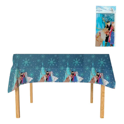 Cotillón Infantil Mantel Cumpleaños Frozen Azul Frozen