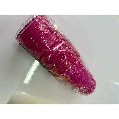 25 Vasos Plásticos Unicolor  De 200 Cc Color A Eleccion