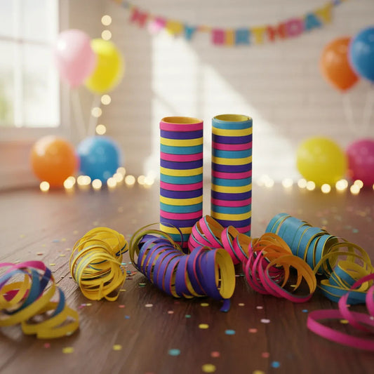 Cotillón Cumpleaños Serpentina Rollo De Papel (3 Unidades)