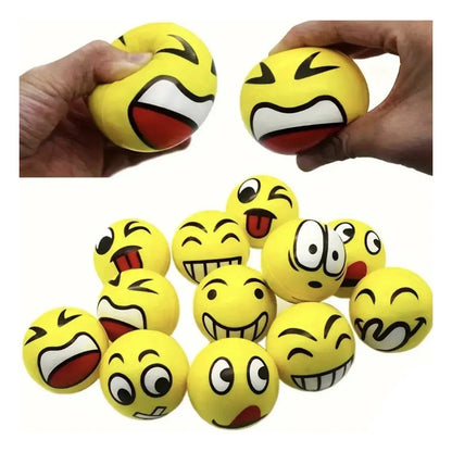 Pack 12 Pelotas Emoji Antiestres Sorpresas De Cumpleaños