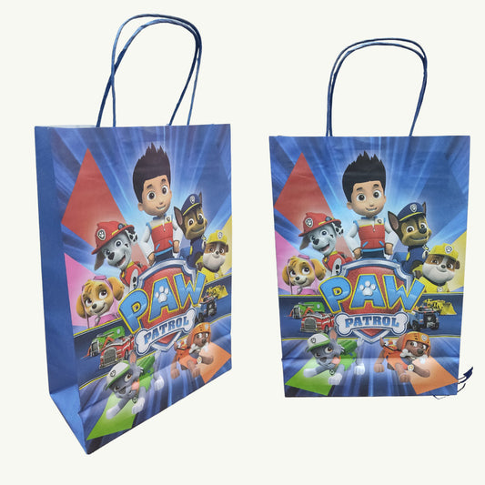 Pack 10 Bolsas De Papel De Cumpleaños Paw Patrol 32*22 Paw Patrol