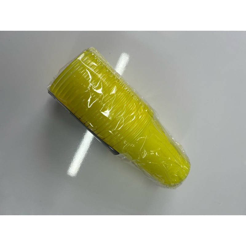 25 Vasos Plásticos Unicolor  De 200 Cc Color A Eleccion