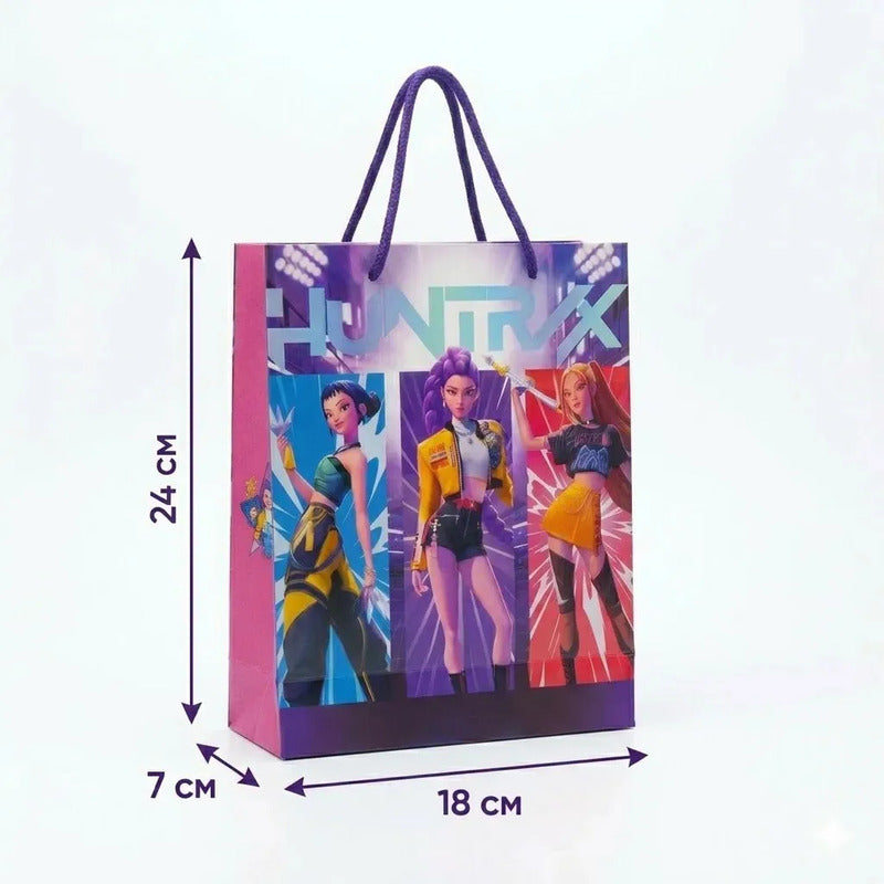 Bolsas De Guerreras Kpop-huntrix Rumy- Zoey-mira Diseños Variados Pack 12 Guerreras K-pop