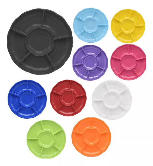 Pack 3 Bandejas Cumpleaños Picoteo Colores 30x30 Cm