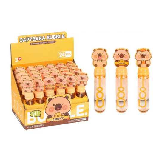 Sorpresas Niños Cumpleaños 24 Burbujas Capibara 13 Cm