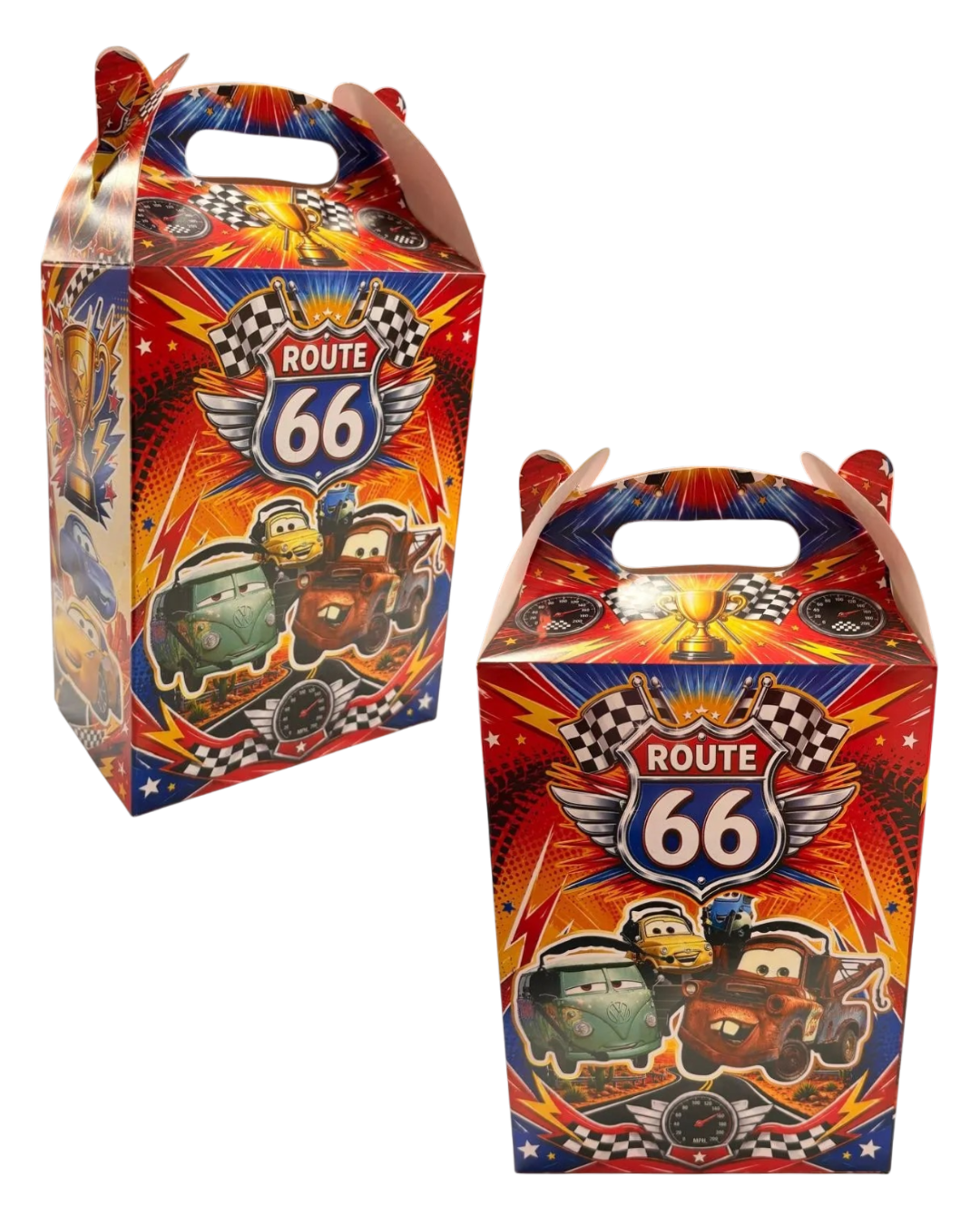 Pack 10 Cajitas Cumpleaños O Sorpresas Cars Rayo Mc Queen