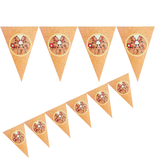 Cotillón Cumpleaños Capibara Capybara Guirnalda Banderín