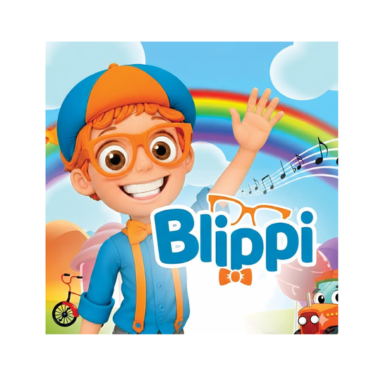 Pendon De Cumpleaños Blippi Pvc  54x54 cm