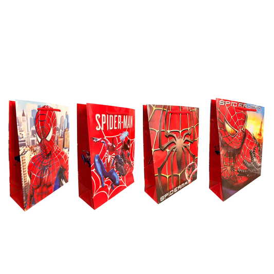 Bolsa Cumpleaños Spider-man Diseño Cotillón Cumpleaños X 12
