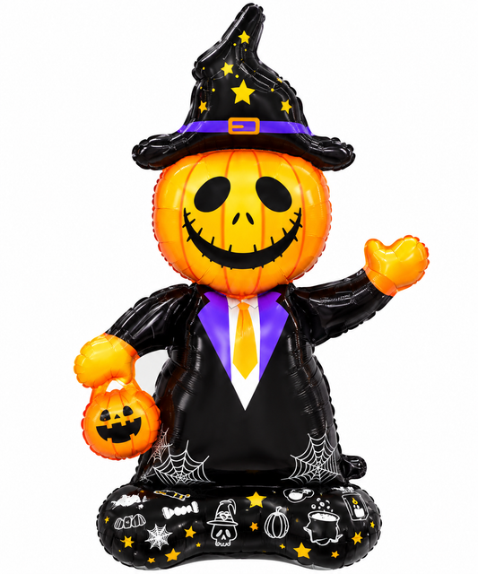 Globo Foil Calabaza Halloween Decoración Fiesta 1.16 Mt