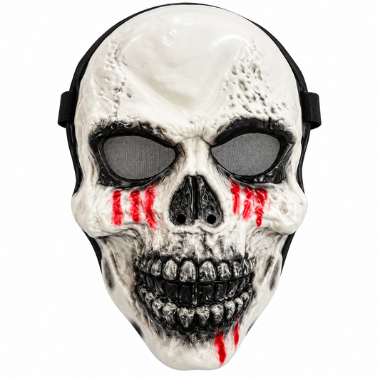 Máscara Calavera Halloween Terror Con Sangre